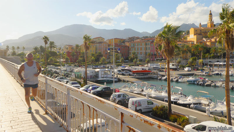 Running at Menton