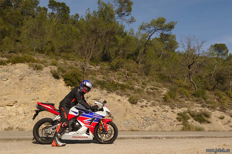 Riding my CBR600RR in Provence